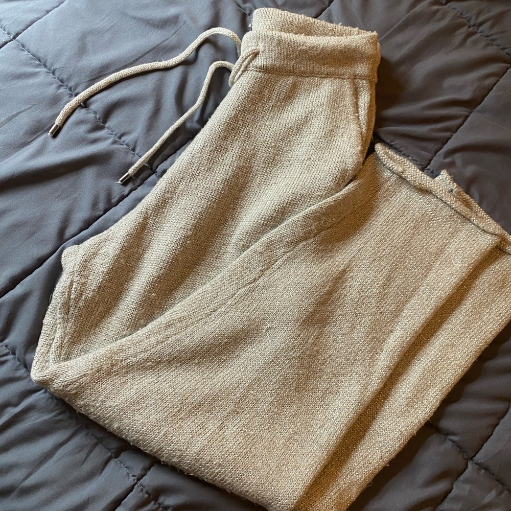 Anthropologie Gold/Tan Sweatpants